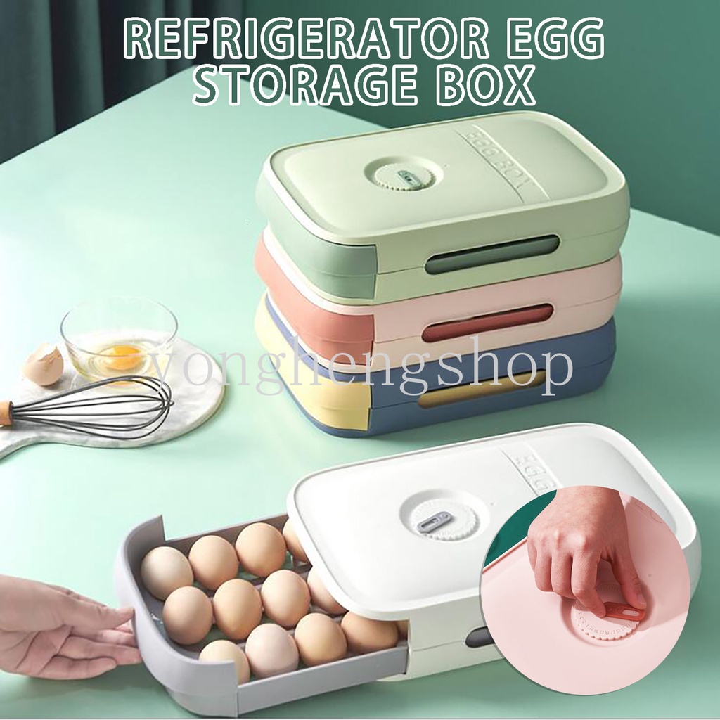 Khay Đựng Trứng Sức Chứa Lớn Kiểu Ngăn Kéo Sáng Tạo Cho Tủ Lạnh Nhà Bếp