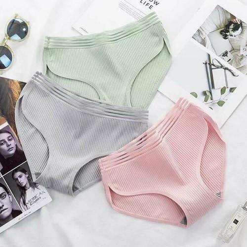 [HÀNG LOẠI 1] Hộp 4 quần chip gân MUJI