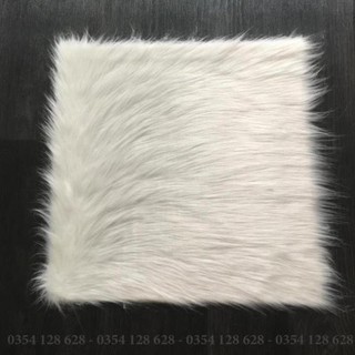 Thảm lông màu trắng chụp hình hoặc trang trí nhà