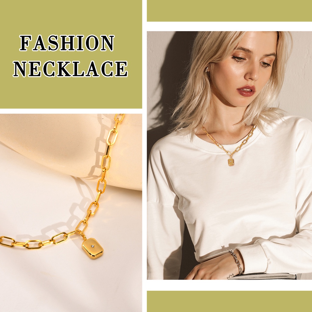 Vòng cổ Bằng Thép Không Gỉ Mặt Hình Ngôi Sao Tám Cánh Thời Trang Cho Nữ