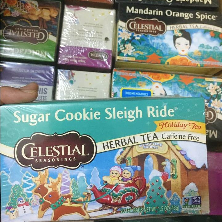 Trà thảo mộc vị sữa tự nhiên hương vanilla Celestial Seasonings date 2022