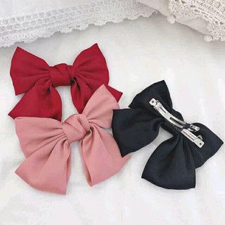 kẹp tóc nơ vải xinh xan