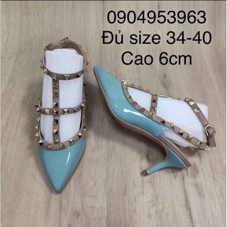 Giày đinh tán 10cm