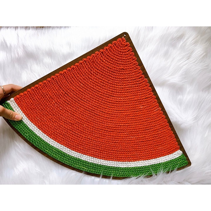 Bàn cào móng dây thừng Bền chắc chắn siêu tích kiệm cho mèo thú cưng – BCM Mặt Mèo, Cà Rốt, dưa hấu