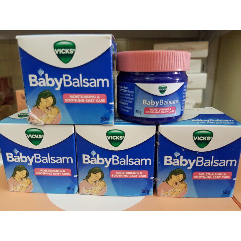 Dầu bôi giữ ấm, phòng ho, cảm lạnh cho bé  Vicks Baby Balsam 50g