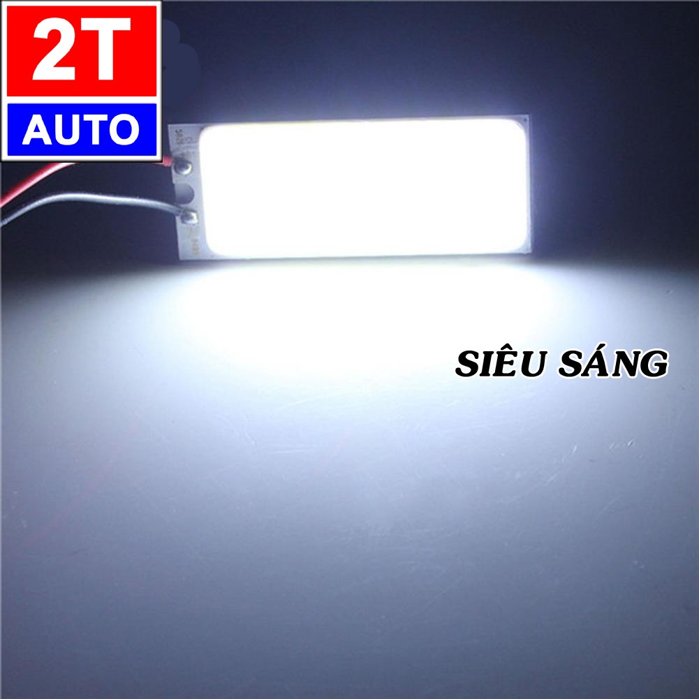 Đèn led trần, gắn cốp, đèn đọc sách cho xe hơi ô tô siêu sáng, loại COB cao cấp 2cm x 5cm  SKU:334