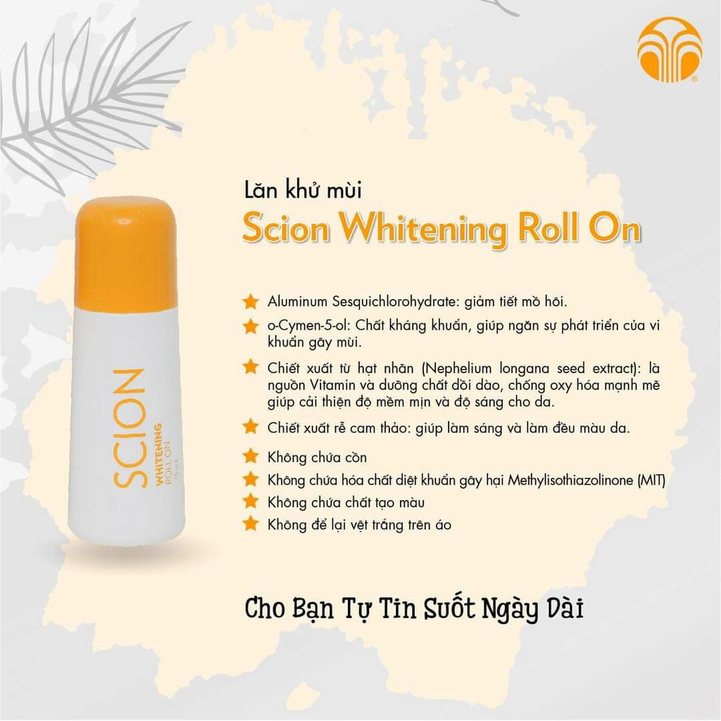 Lăn Khử Mùi Scion Nuskin 75ml Hàng Chính Hãng - Mẫu mới không có mã vạch