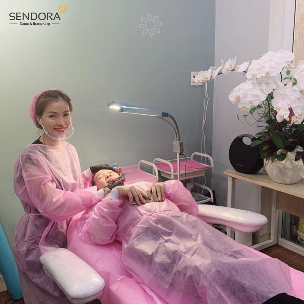 Áo y tế khử trùng cao cấp, Áo vải không dệt bảo hộ trong phun xăm, spa