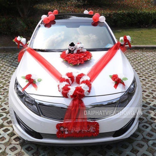026 Hoa hồng trang trí cho xe hơi ô tô rước dâu cưới hỏi