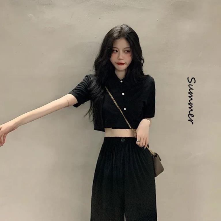 (CÓ SẴN) Set bộ đồ quần ống rộng áo croptop 🌻FREESHIP🌻 Bộ đồ thể thao cool ngầu độc ་