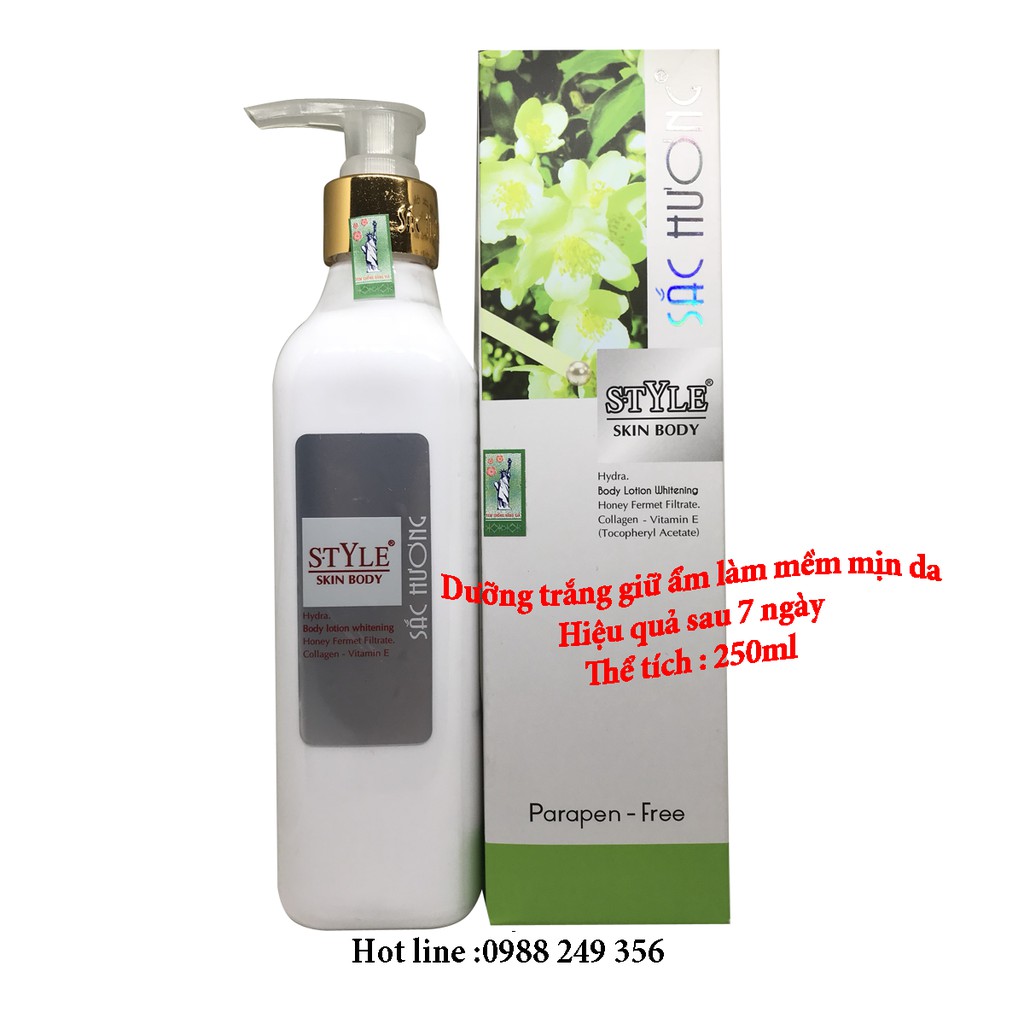 Kem Sắc Hương STYLE Dưỡng Trắng Giữ Ẩm Làm Mịn Da Toàn Thân 250ml Chính Hãng | WebRaoVat - webraovat.net.vn