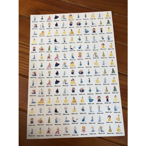 Sticker khen thưởng tiếng việt x 154sticker/ tờ A4