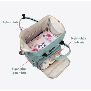Balo bỉm sữa mẹ va bé aofider