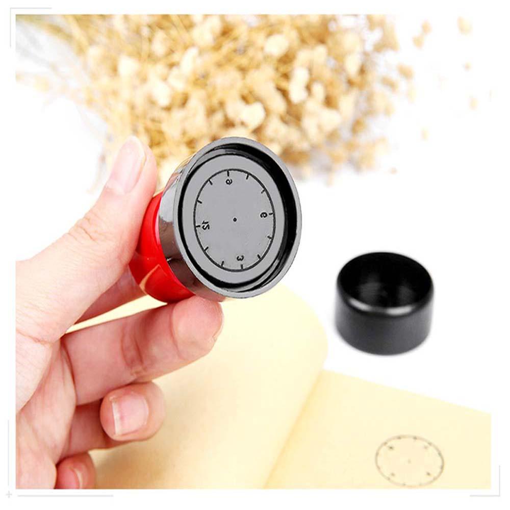 Con Dấu Hình Đồng Hồ Cỡ Lớn Đường Kính 37mm Dùng Dạy Học Cho Bé