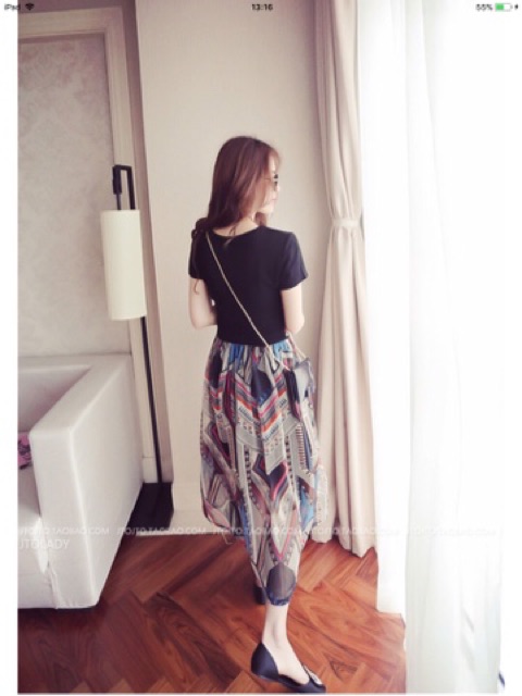 Đầm maxi 🌷FREESHIP 🌷nhập mã TRANBB11 giảm 10k maxi cột eo phối voan | BigBuy360 - bigbuy360.vn