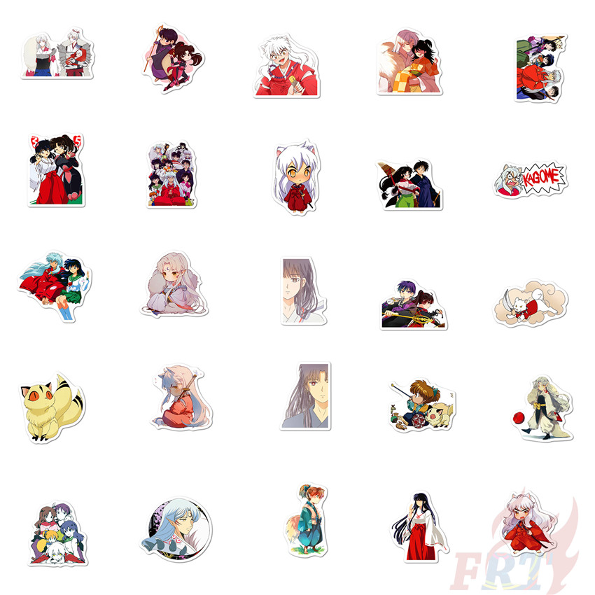 ❉ Inuyasha - Series 03 Anime Sesshoumaru Naraku Stickers ❉ 50Pcs/Set DIY Fashion Luggage Laptop Skateboard Decals Doodle Stickers