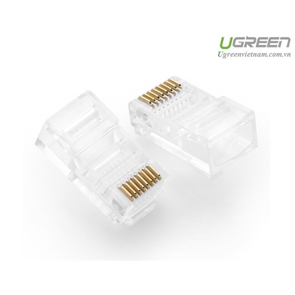 Hộp 50 Chiếc Hạt Mạng RJ45 Cat5e Ugreen 20331 Cao Cấp - Hàng Chính Hãng