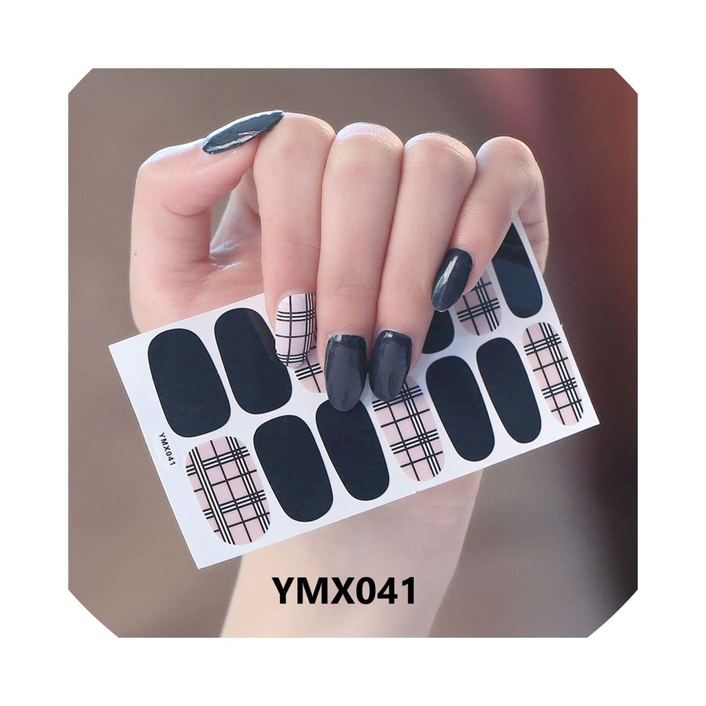 Miếng dán móng tay Nghệ thuật Phong cách Hàn Quốc Stickers Nails Wraps Nail Art Giáng Sinh Noel