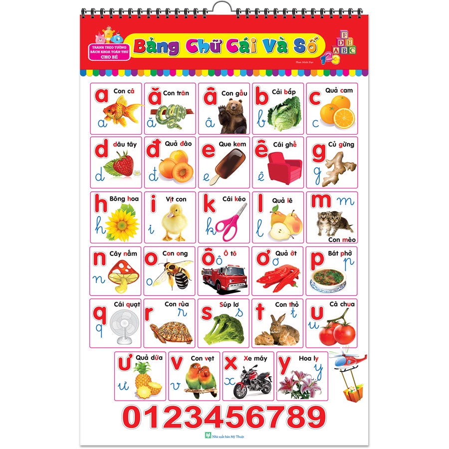Sách - Tranh bảng chữ cái và sô (tái bản)
