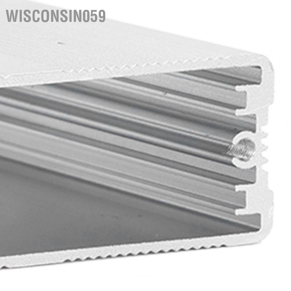 Wisconsin059 Aluminium Electric Box Waterproof Junction Enclosure Case Integrated for DIY Silver 24x69x100mm