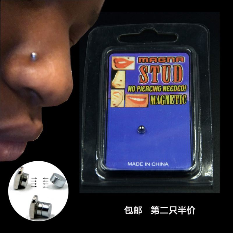 Khuyên Mũi Nam Châm Bằng Thép Không Gỉ