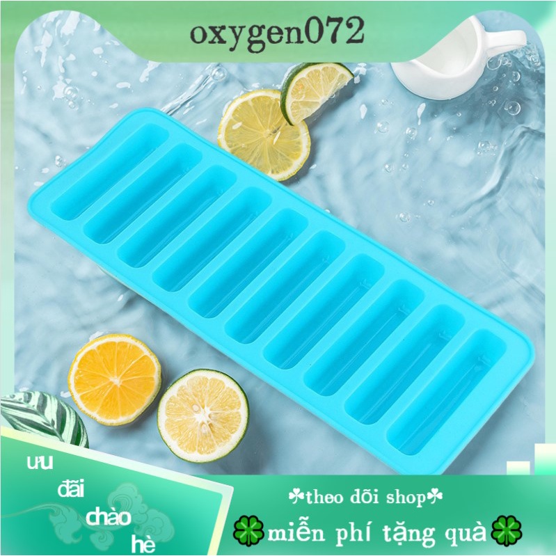 Oxygen072 Colorful Cylinder Ice Cubes Tray Freeze Mould Fondant Chocolate Mold Make Silcone Khay đá khuôn làm đá