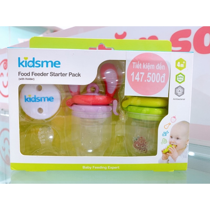 (Chính hãng) Bộ túi nhai chống hóc Kidsme,tiết kiệm cho mẹ, an toàn tiện lợi