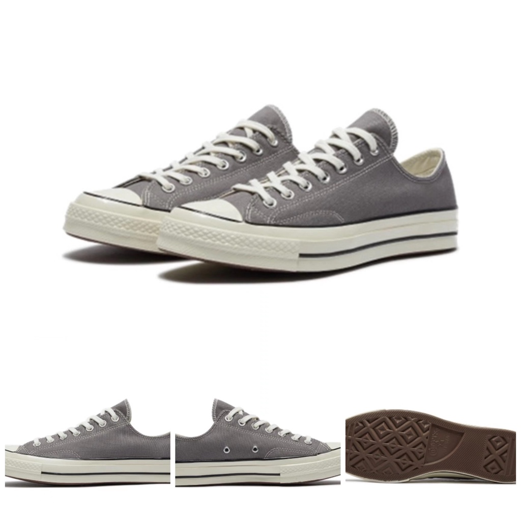 Rubbershoes Giày Trượt Ván Vải Bố Đế Cao Su Màu Xanh Lá / Xám Xanh Lá Cây Conv 1970S low Chuck Taylor All Star Navy Lime Cho Nam Và Nữ