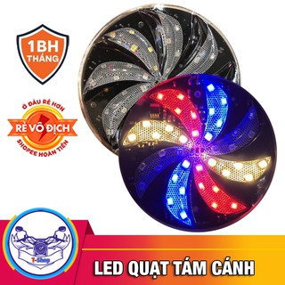 ĐÈN LED QUẠT 8 CÁNH TRANG TRÍ XE MÁY XE ĐẠP ĐIỆN