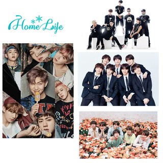 Bộ tranh đính đá tự làm hình nhóm nhạc BTS nhiều mẫu tùy chọn