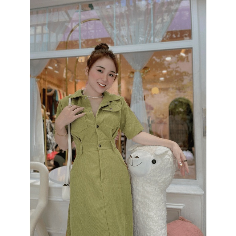ĐẦM NỮ, VÁY NHUNG TĂM THIẾT KẾ DÁNG XẺ TRƯỚC PHONG CÁCH CÔNG SỞ TRẺ TRUNG UP Shop Valentina