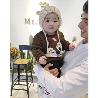 Mũ len tai gấu