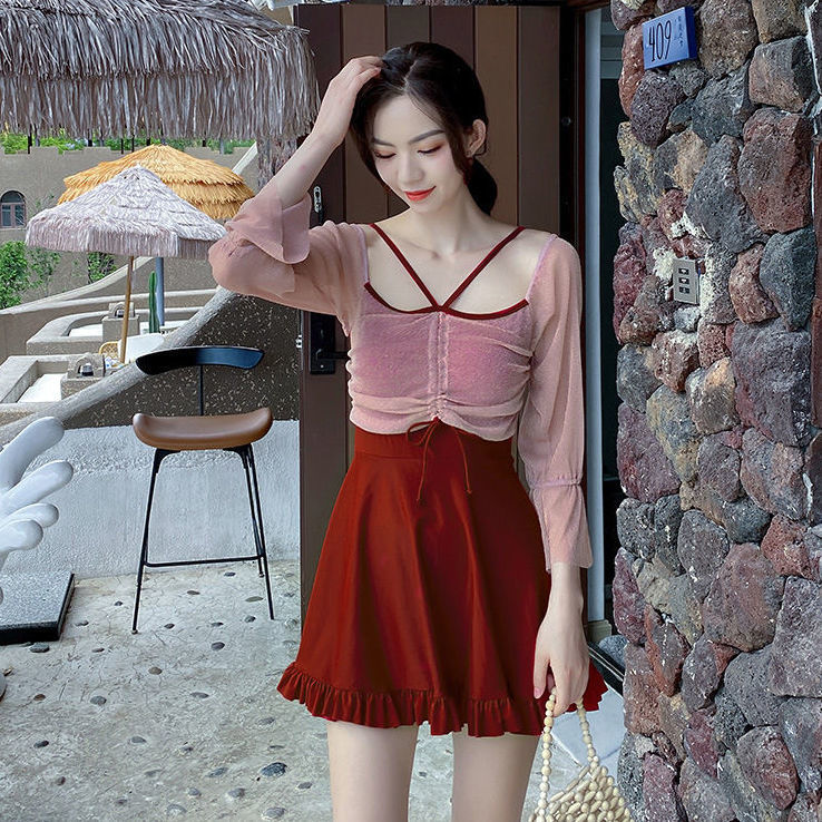 Đồ Bơi Một Mảnh Tay Dài Phong Cách Hàn Quốc 0412 | BigBuy360 - bigbuy360.vn