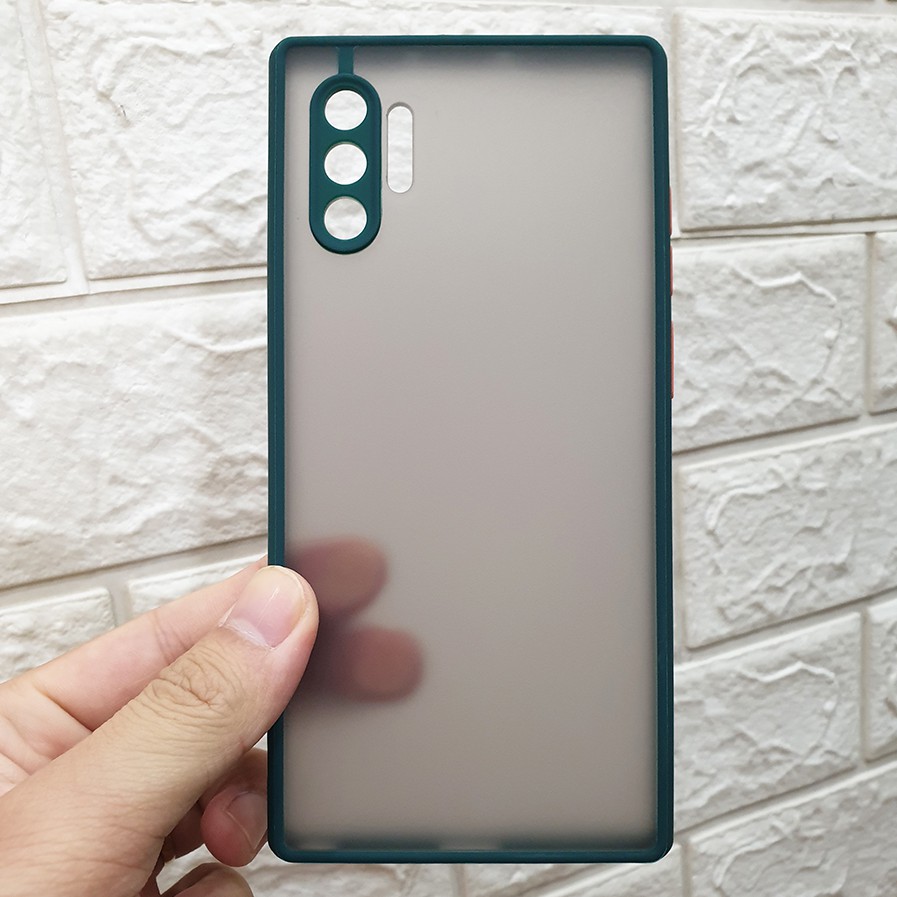 [Mã ELORDER5 giảm 10k đơn 20k] Ốp nhám viền cao su bảo vệ camera Samsung Galaxy Note10 Plus