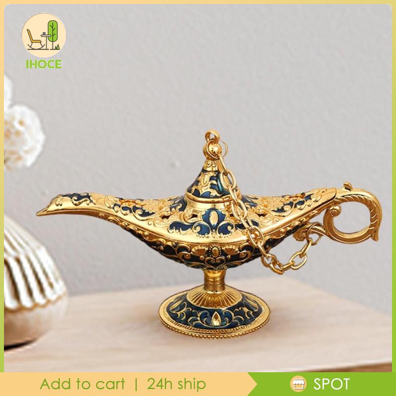 Đèn Thần Aladdin Bằng Kim Loại Để Bàn Trang Trí Tiệc Halloween