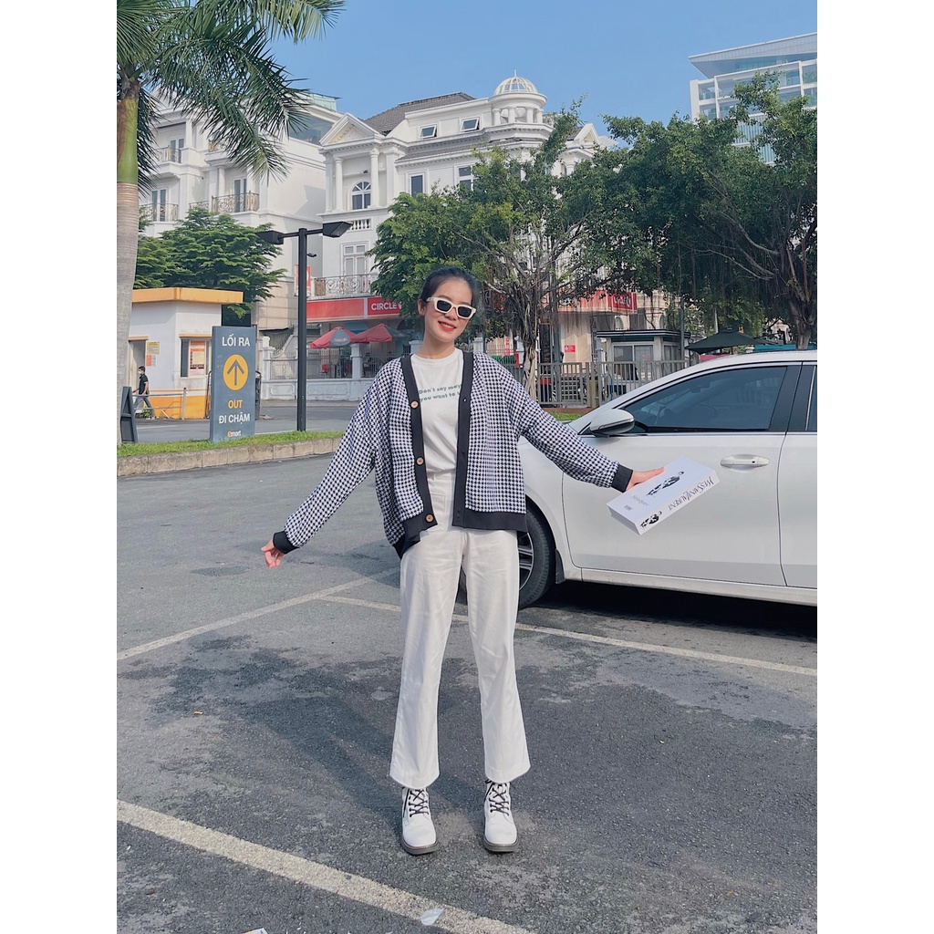 Áo khoác caro THE CIU - Checkered Cardigan