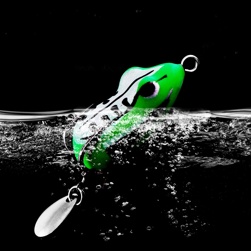 Mồi Câu Cá Giả Hình Ếch Katak 3.5cm / 6g Có Móc Mềm