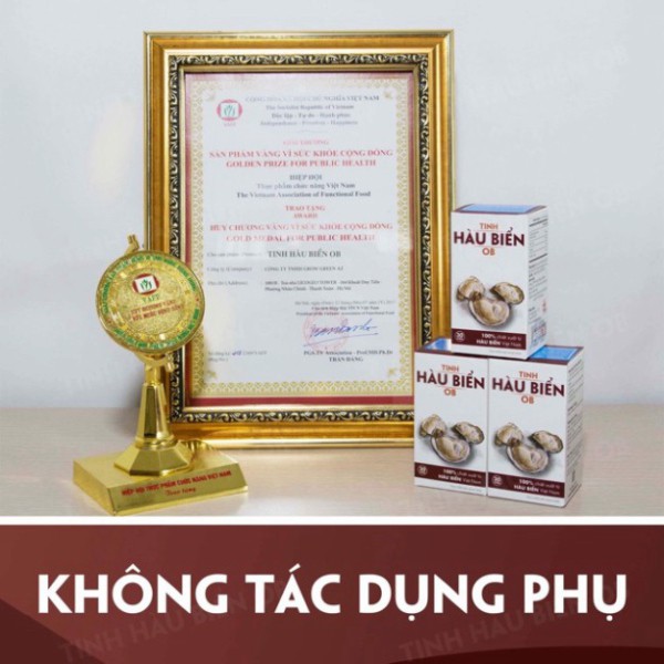 XẢ HÀNG Tinh Chất Hàu Biển OB - Tăng chất lượng tinh trùng số 1, hỗ trợ cải thiện tình trạng rối loạn cương dương, xuất 