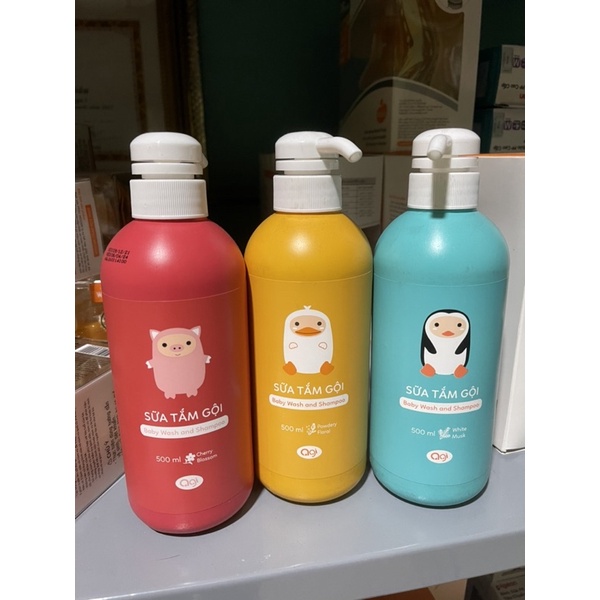 Sữa tắm gội Agi cho bé 200ml/500ml CHÍNH HÃNG