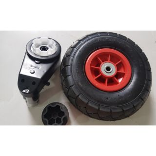 Combo động cơ Weixu 12V RS550 + bánh hơi 27cm xe điện trẻ em