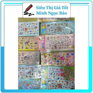 Stickers 3d đủ mẫu màu sắc sặc sỡ bắt mắt trẻ em