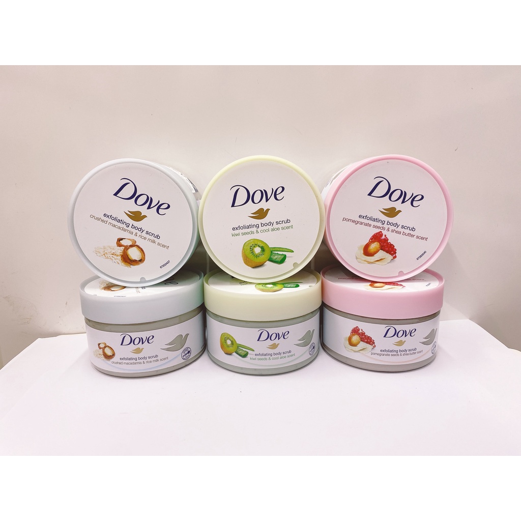 Tắm tẩy da chết toàn thân Dove 225g - Đức