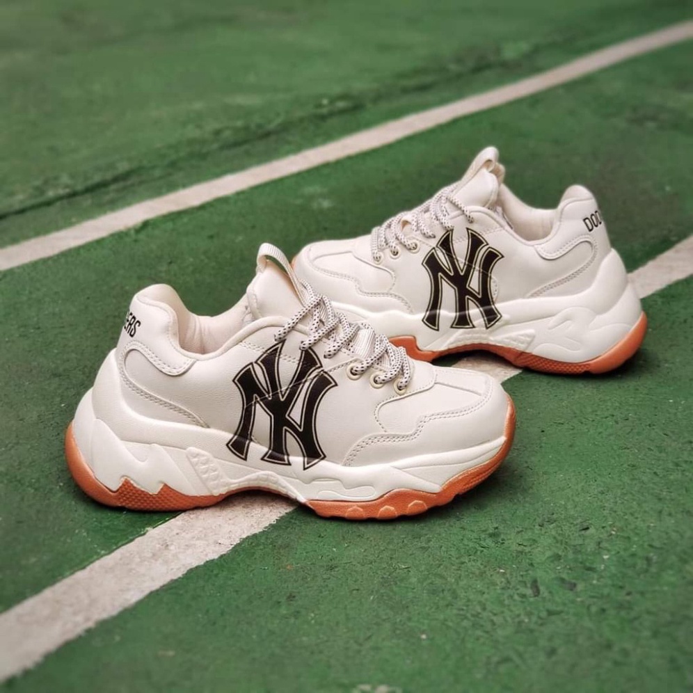 Giày Sneaker NY Đế Nâu Tăng Chiều Cao 4cm Full Size
