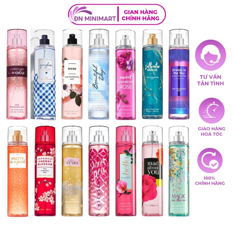 Xịt Thơm Body Mist Bath and Body Works 236ml