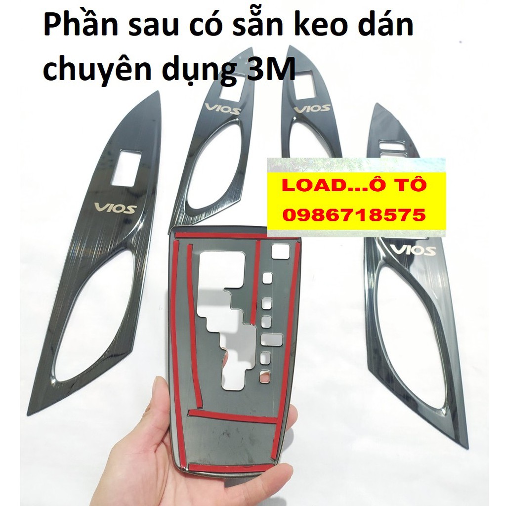 Bộ Ốp Nội Thất Toyota Vios 2014-2018 Số Tự Động Vân Titan