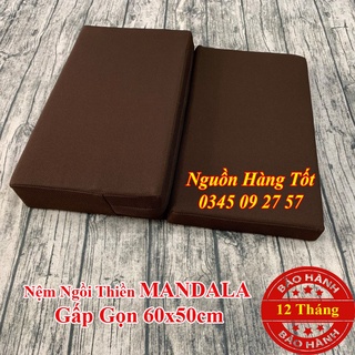 Nệm Ngồi Thiền YOGI 60x50cm Gấp Gọn -  Phật Giáo Và Yoga Giúp Giảm Căng Thẳng, Mệt Mỏi, Thư Giãn Tinh Thần