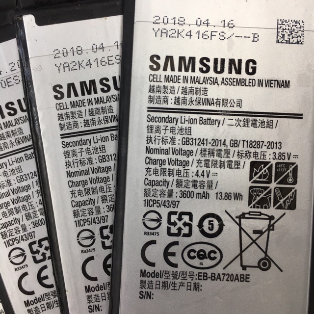 Pin Samsung J7 Pro (J730), A7 2017 (A720) Zin Hàng Cao Cấp