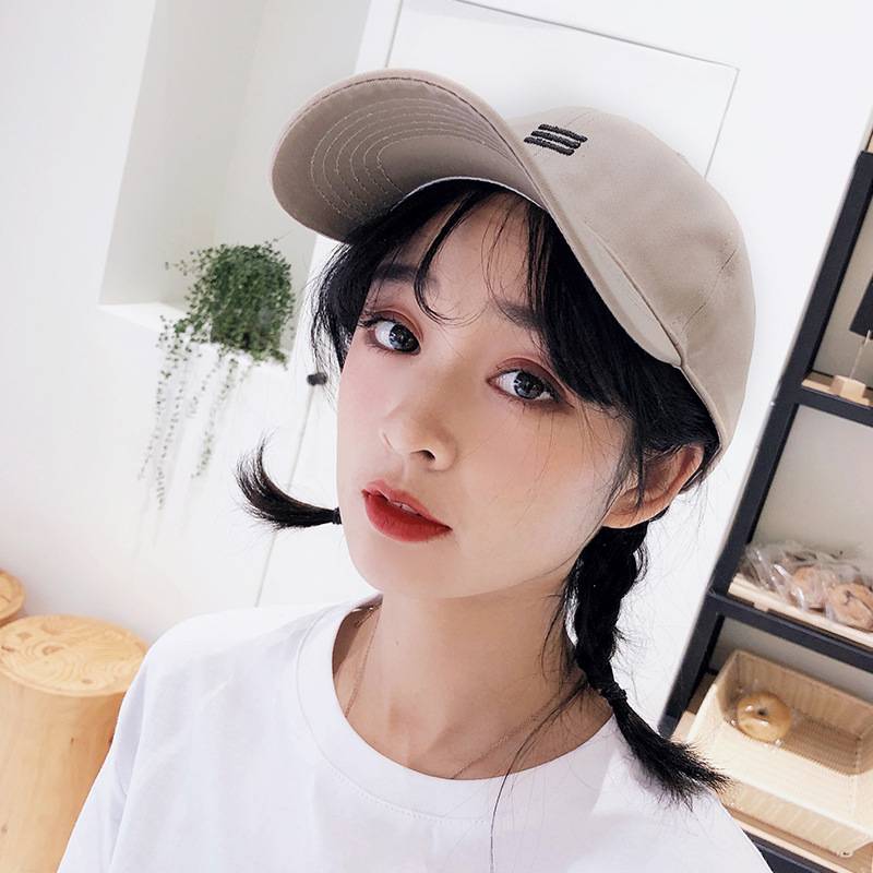 Đàn ông và phụ nữ Nhật Bản Phiên bản Hàn Quốc của Tide Retro Mềm Top Vịt Tongue Cap Ba bar Kem chống nắng thời trang Mũ bóng chày Bending