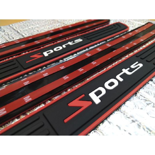 [RẺ VÔ ĐỊCH] Bộ nẹp bước chân Ô tô cao su dẻo cao cấp, logo SPORTS và SPARCO Khôi Nguyên Auto