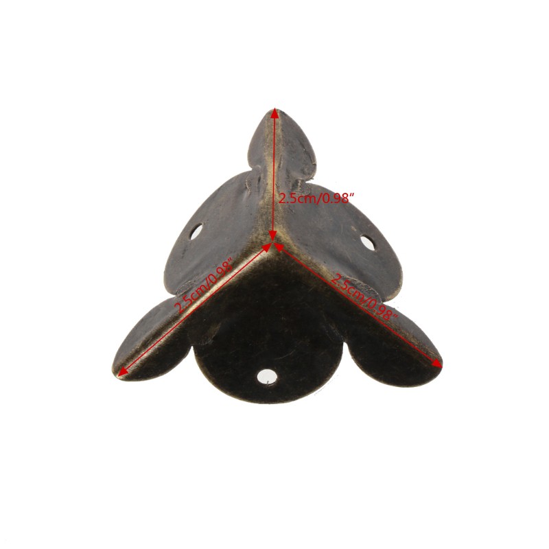 Set 10 Ốp Góc Hộp Quà Bằng Đồng Cổ Điển